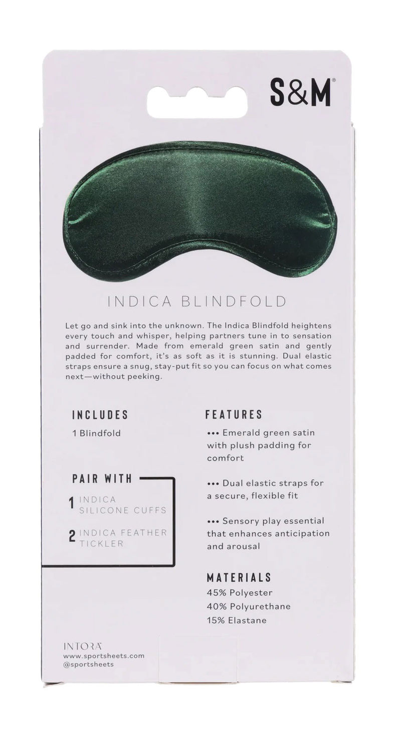 Sportsheets Indica Blindfold - Green