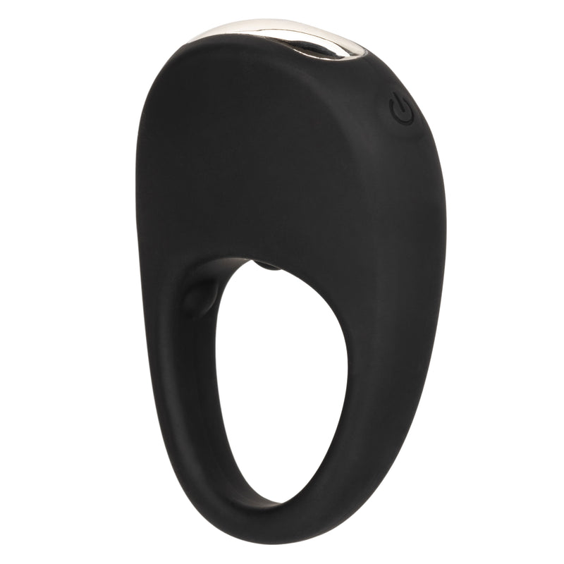 CalExotics Silicone Rechargeable Pleasure Ring - Black - Black