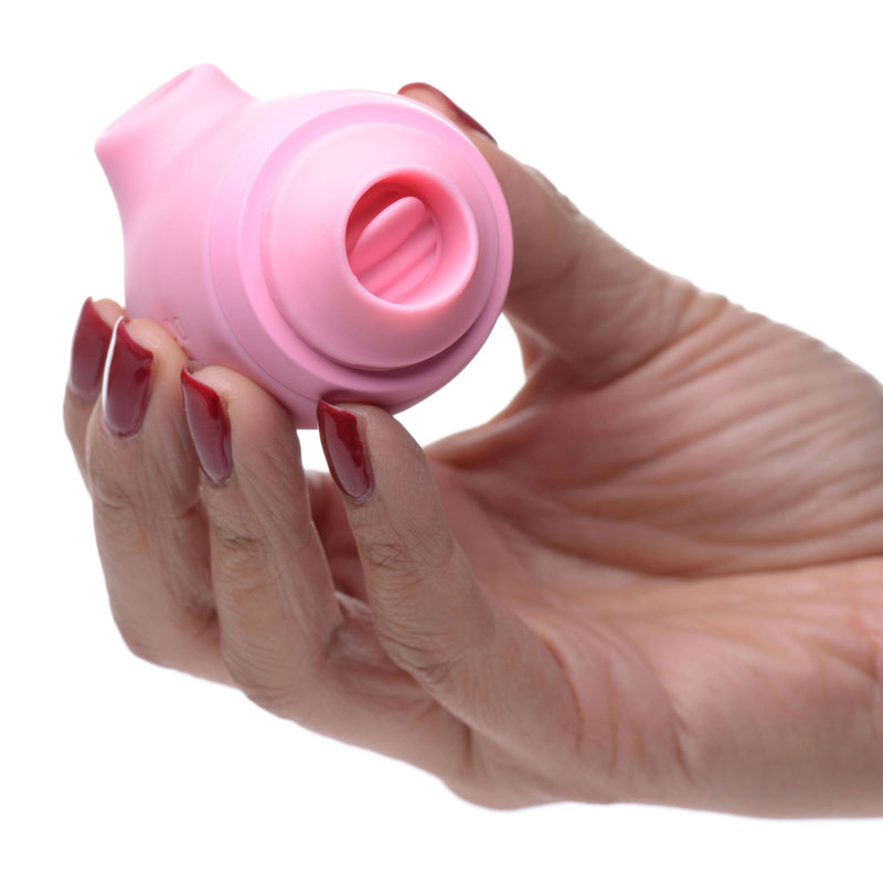 XR Brands Shegasm Kitty Licker 5x Triple Clit Stimulator - Pink
