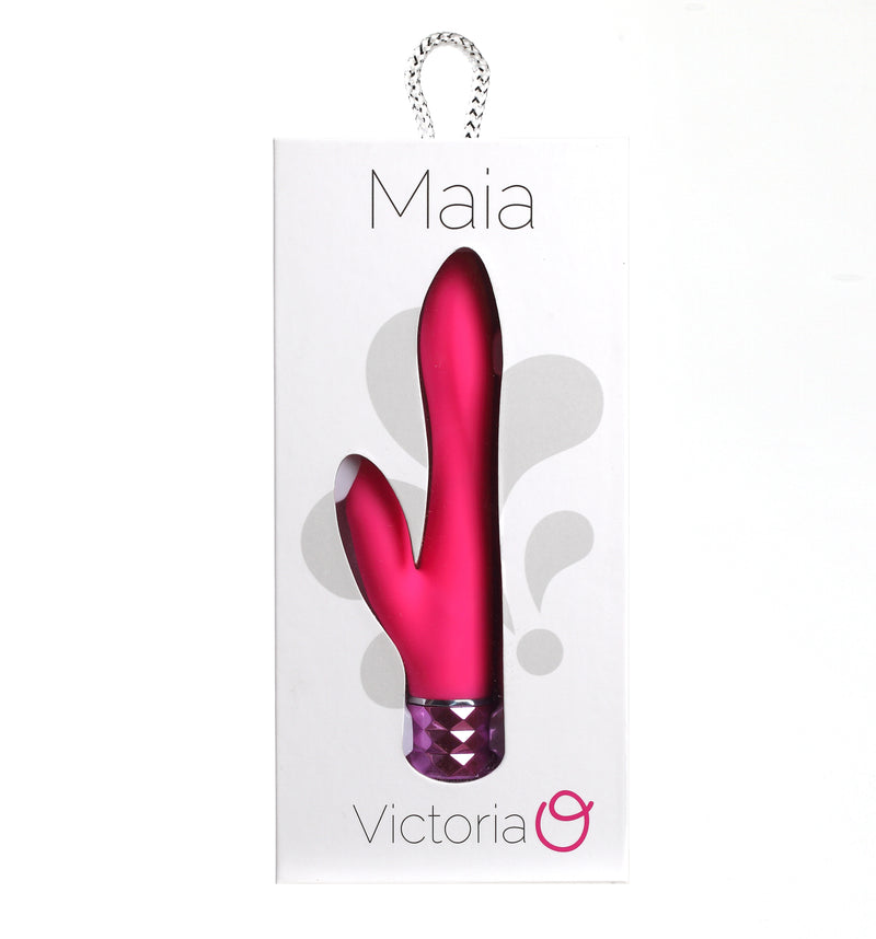 Maia Toys Victoria Crystal Gem Dual Vibrator - Pink