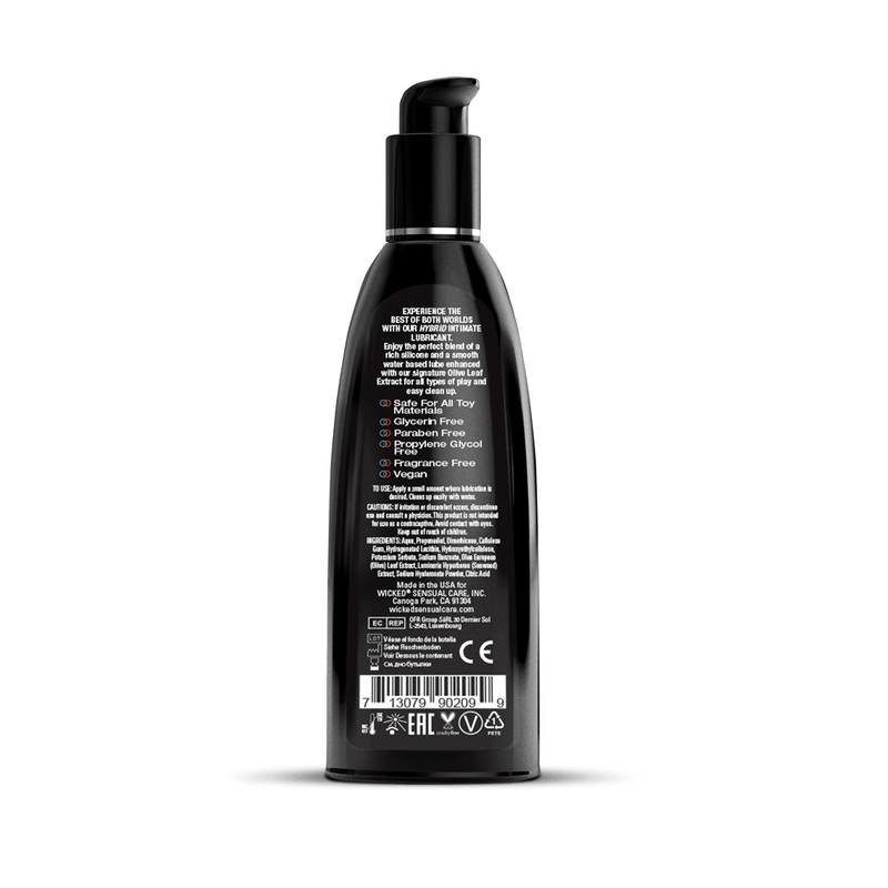 Wicked Sensual Care Hybrid Water and Silicone Blended Lubricant - 8 Fl. Oz.