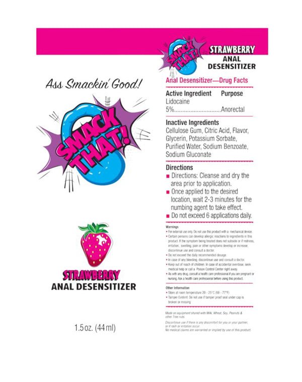 Little Genie Smack That Anal Desensitizer Strawberry 1.5oz