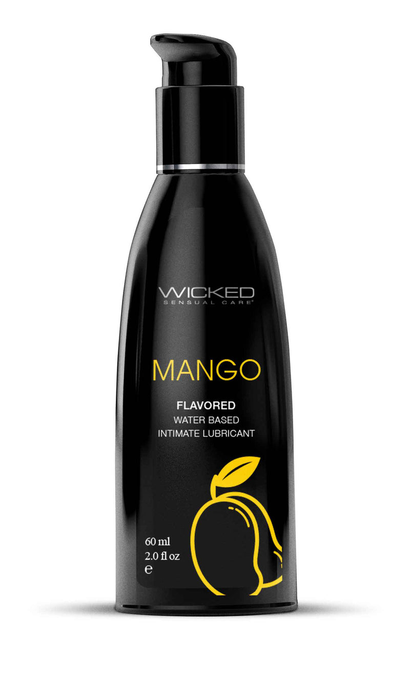 Wicked Sensual Care Aqua Mango Flavored Water Based Intimate Lubricant - 2 Fl. Oz.