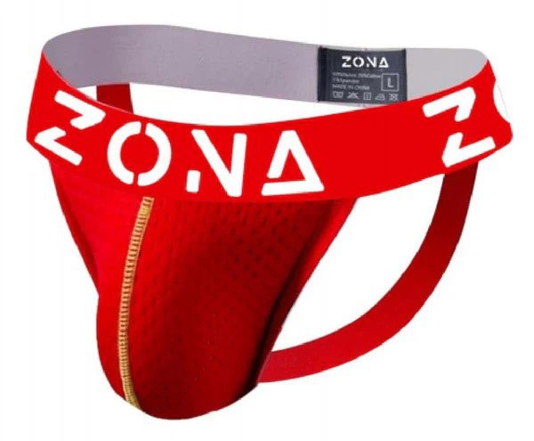 Zona Mens Underwear Red Rush Jockstrap - Large