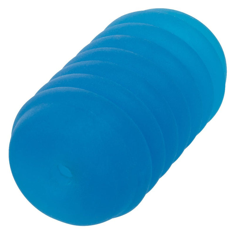 CalExotics Pop Sock Ribbed - Blue - Stroker Masturbator - Mini Stroker