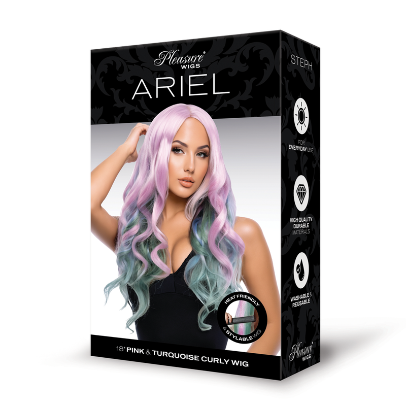 XGEN Ariel Premium Stylable Wig - Pink/turquoise