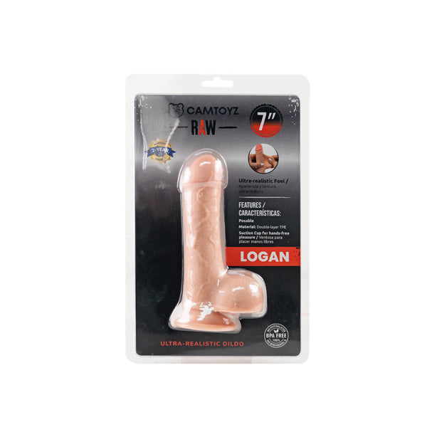 Camtoyz Raw Dildo Ultra Realistic Logan - Light