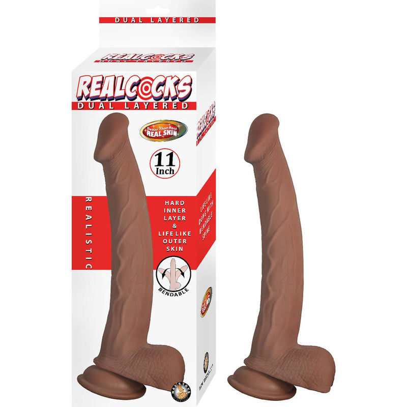 Nasstoys Realcocks Dual Layered 11" - Brown