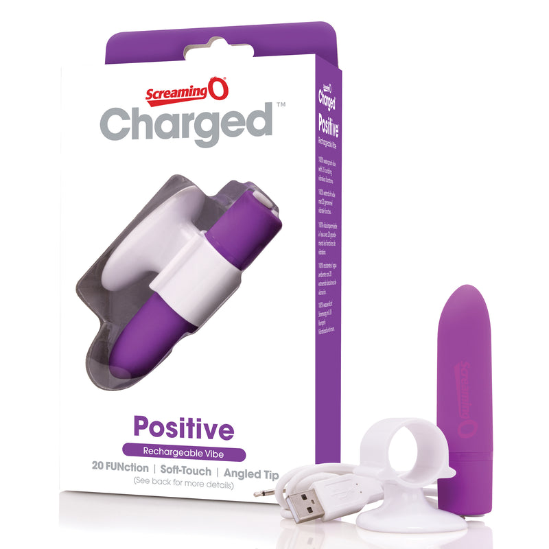 Screaming O Charged Positive Rechargeable Vibe - Grape