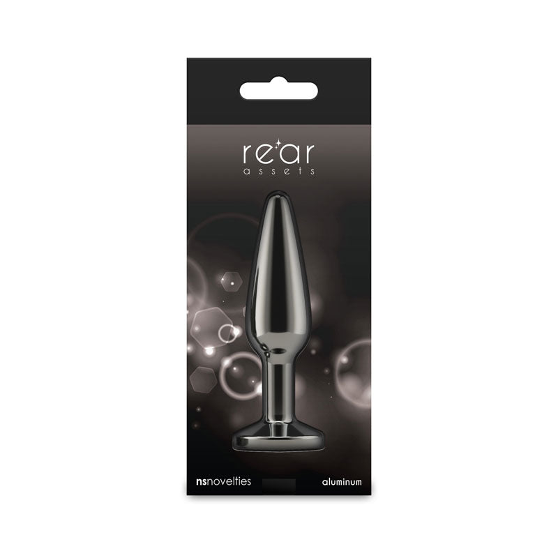 nsnovelties Rear Assets - Tapered - Medium - Gunmetal - Black