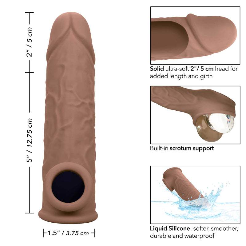 CalExotics Performance Maxx Life-Like Extension 7 Inch - Brown