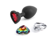 "Glams Xchange Heart - Small - Black NSN-0514-03"