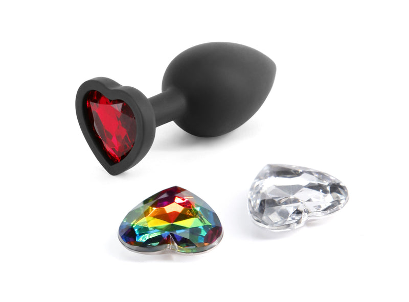 nsnovelties Glams Xchange Heart - Small - Black