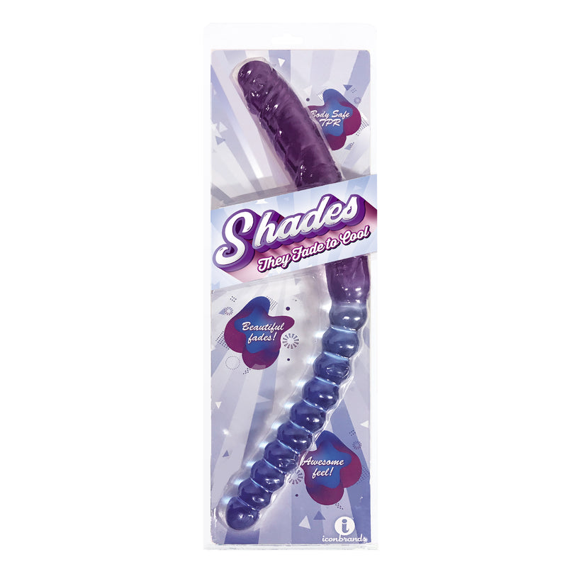Icon Brands Shade - 17 Inch Double Dong - Violet and Blue