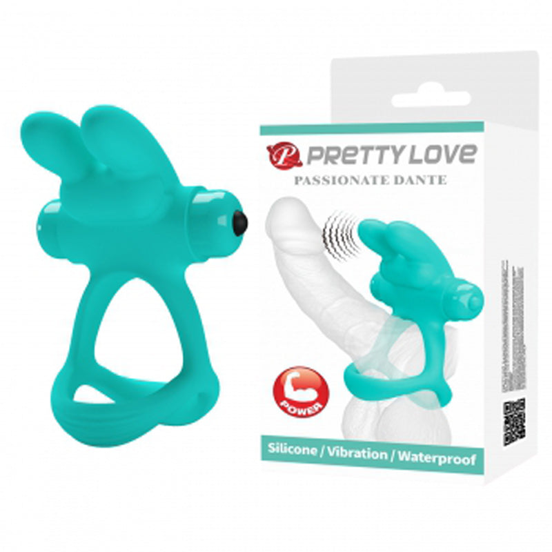 Pretty Love Passionate Dante Penis Ring - Turquoise