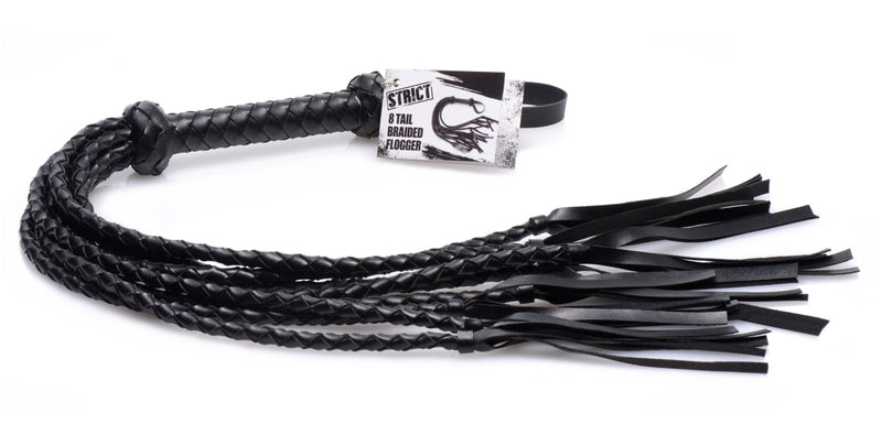XR Brands 8 Tail Braided Flogger