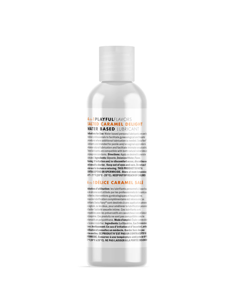 M.D. Science Lab Swiss Navy 4-in-1 Playful Flavors - Salted Caramel Delight - 1 Fl. Oz.