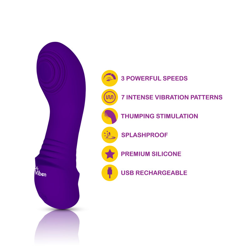 Viben Sebela Mini Thumping G-Spot Vibe - Violet