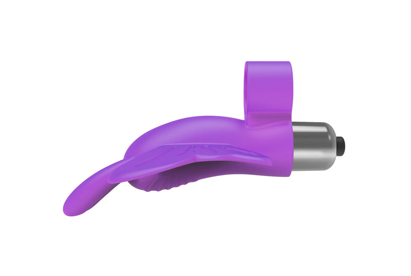 Icon Brands The 9's Flirt Finger Butterfly Finger Vibrator - Purple