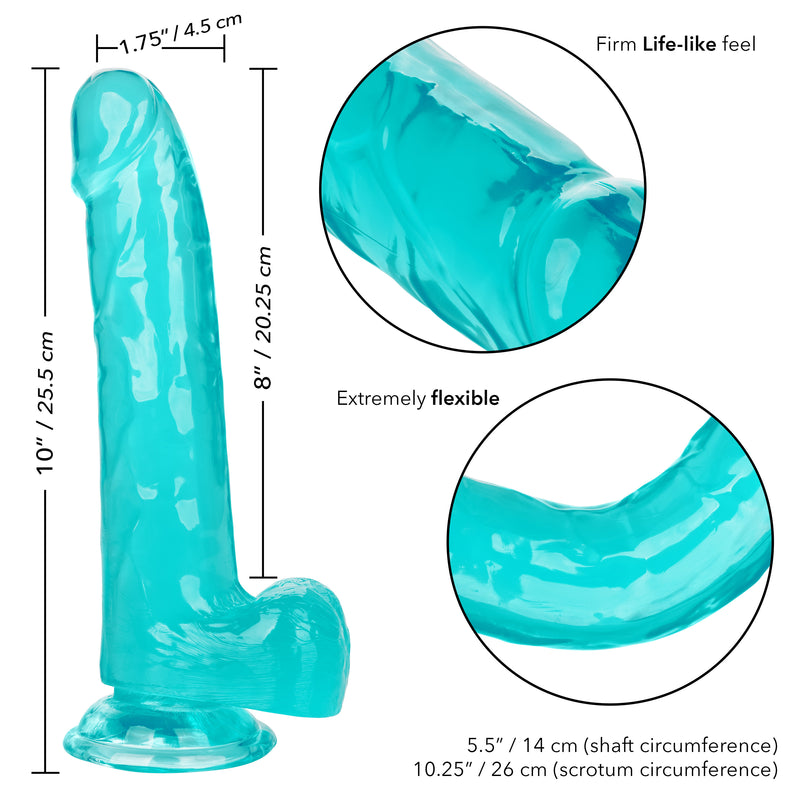 CalExotics Size Queen 8 Inch - Blue