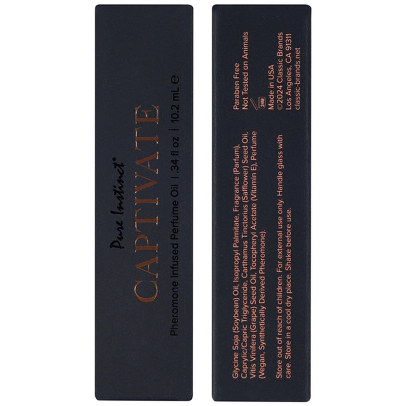Classic Brands Pure Instinct Pheromone Perfume Oil Captivate 10ml 0.34oz