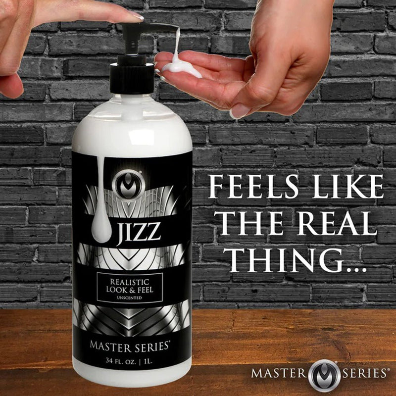 XR Brands Jizz Unscented Water-Based Lube - 34oz