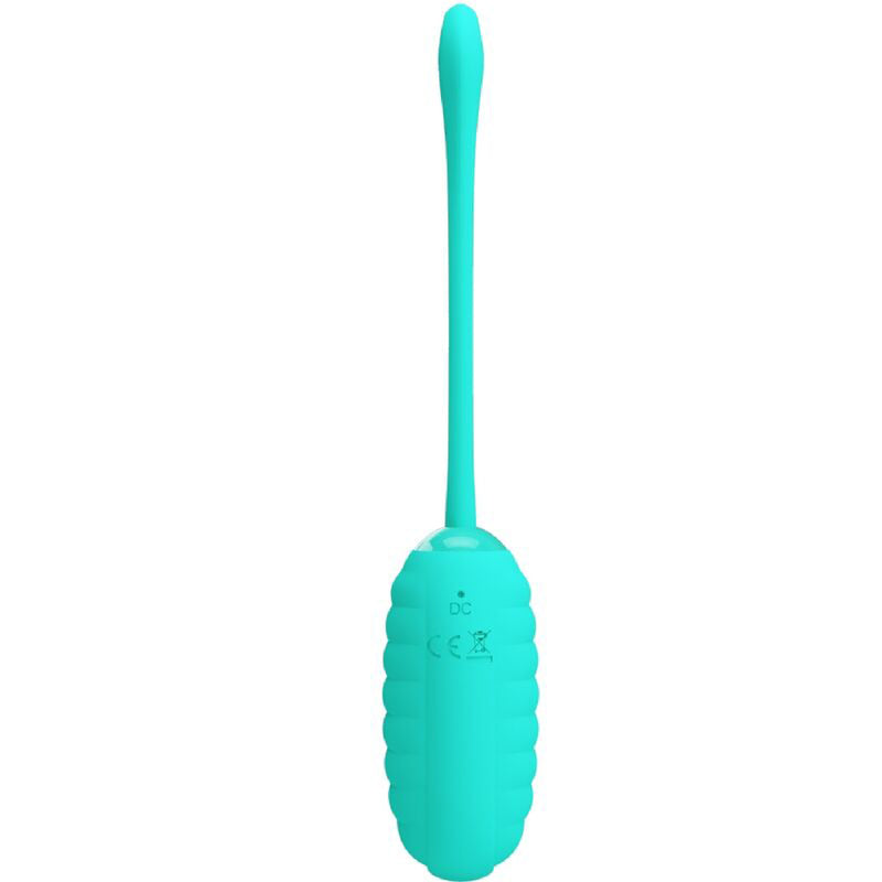 Pretty Love Kirk Rechargeable Vibrating Egg - Turquoise
