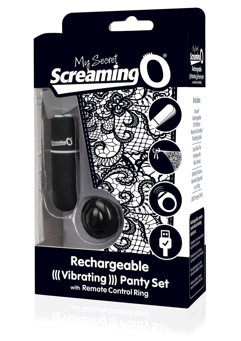 Screaming O My Secret Charged Remote Control Panty Vibe - Black