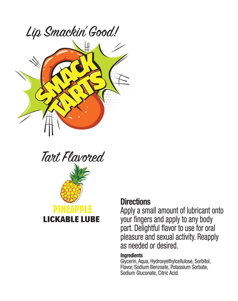 Little Genie Smack Tarts 2oz Lickable Flavored Lubricant - Pineapple