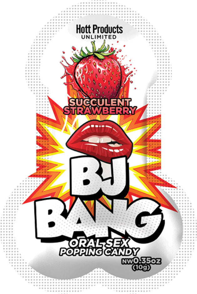 Hott Products Bj Bang - Oral Sex Popping Candy - Strawberry 10gm