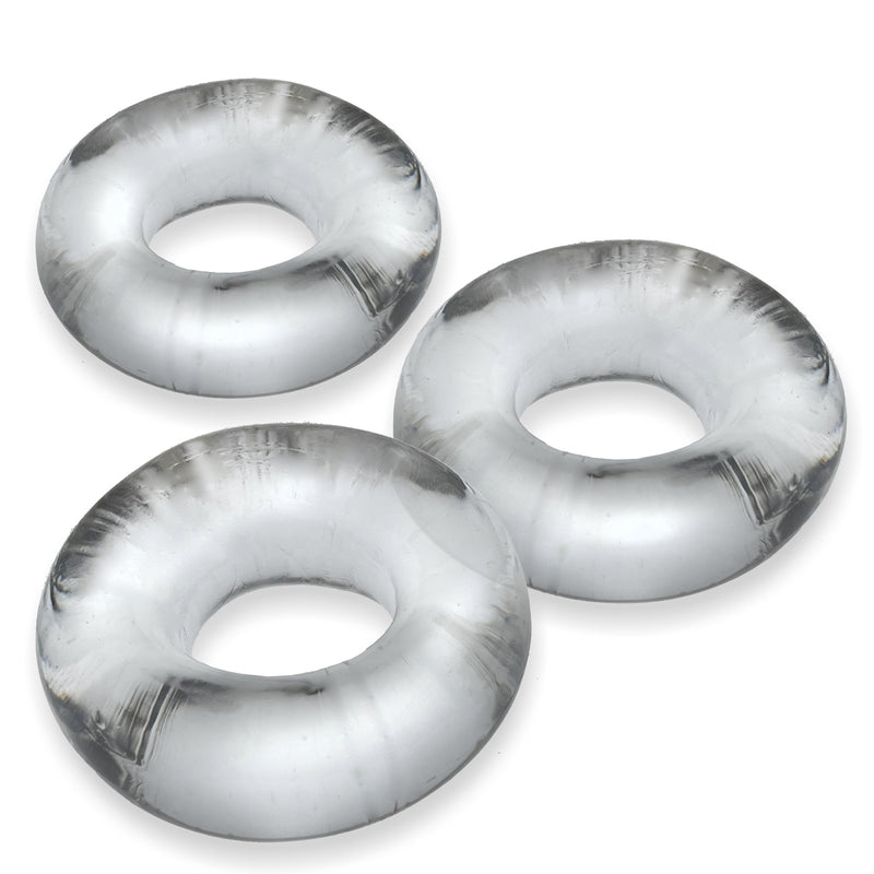 Oxballs Fat Willy 3-Pack Jumbo C-Rings - Clear