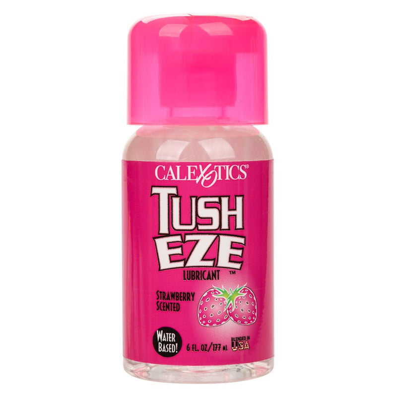 CalExotics Tush Eze Lubricant - Strawberry Scented - 6 Fl. Oz./177 ml