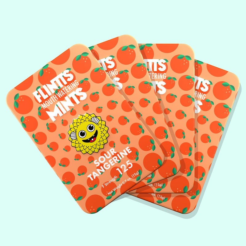 Flintts Mints Flintts Mouth Watering Mints Sour Tangerine - F-Strength 175