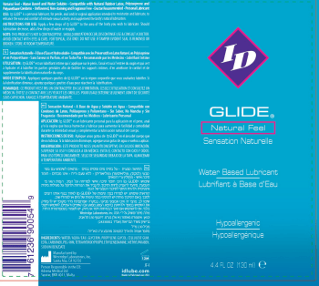 I.D. Lubricants ID Glide Water Based Lubricant 4 Oz Travel Tube