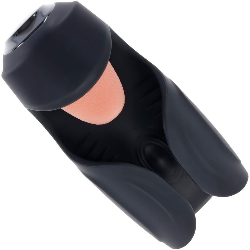 Evolved Novelties Lick The Tip Black - Automatic Stroker Masturbator - Canister Masturbation Cup