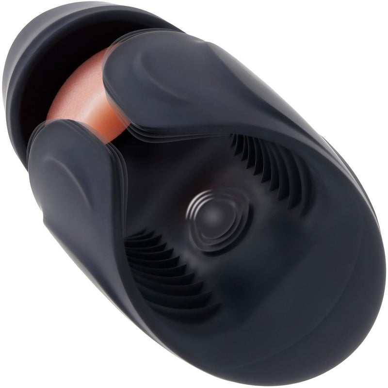 Evolved Novelties Lick The Tip Black - Automatic Stroker Masturbator - Canister Masturbation Cup