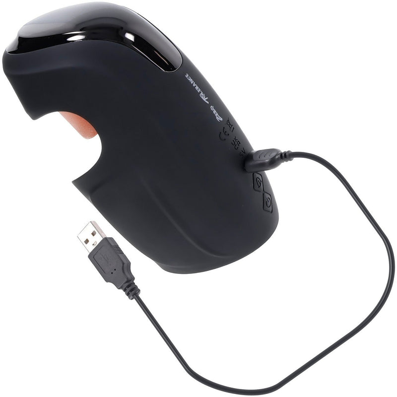 Evolved Novelties Lick The Tip Black - Automatic Stroker Masturbator - Canister Masturbation Cup