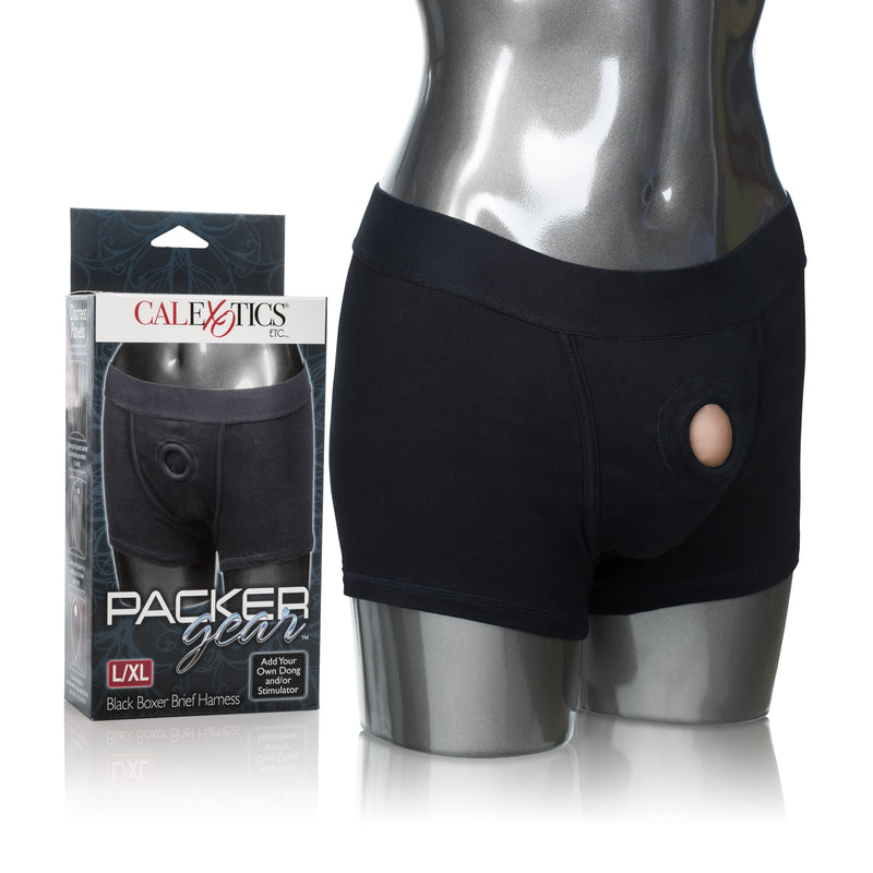 CalExotics Packer Gear Boxer Brief Harness - Large/extralarge - Black