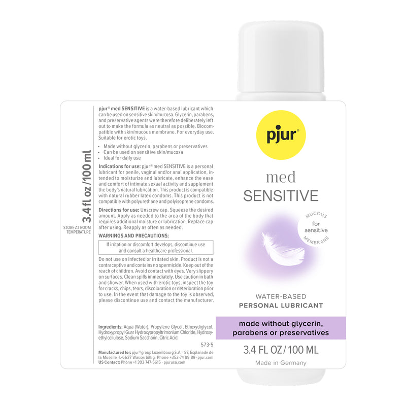 Pjur Pjur Med - Sensitive Glide - 3.4 Fl. Oz. 100ml