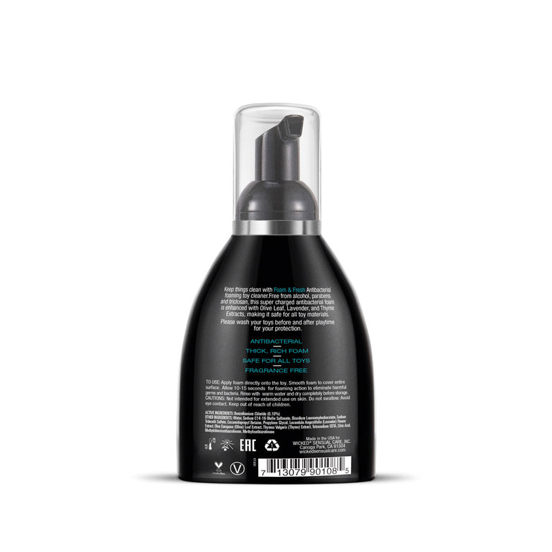 Wicked Sensual Care Foam 'N Fresh Anti-Bacterial Foaming Toy Cleaner - 8 Fl. Oz.