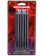 "Japanese Drip Candles - 3 Pack - Black DJ2101-05-CD"
