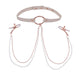 "Peaches N Creame Collar With Nipple Clamps - Pink SS09963"