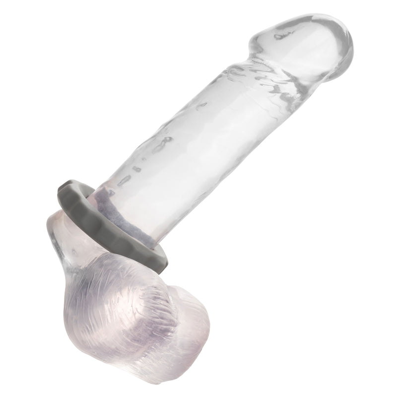 CalExotics Alpha Liquid Silicone Erect Ring - Gray
