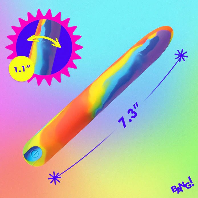 XR Brands Rainbow Silicone Vibrator