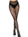 "Cracked Fishnet Tights - One Size - Black LA-9724BLKOS"