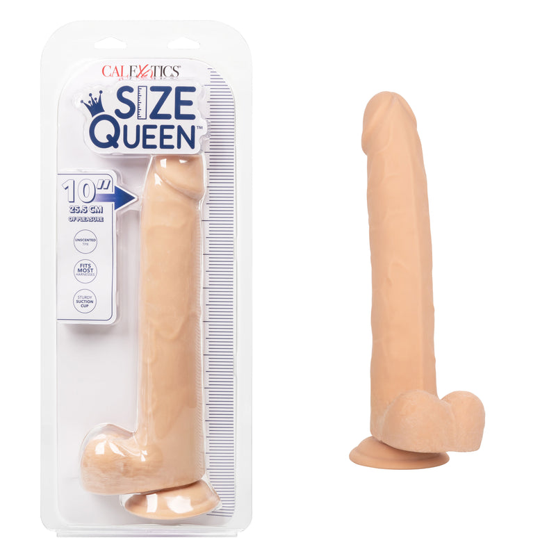 CalExotics Size Queen 10 inch/25.5 Cm - Ivory