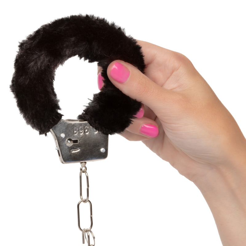 CalExotics Playful Furry Cuffs - Black