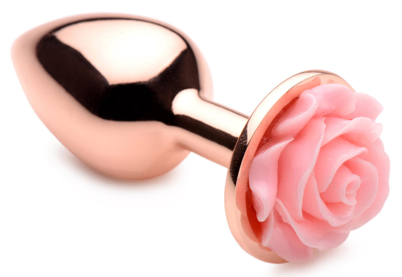 XR Brands Pink Rose Gold Anal Plug - Small