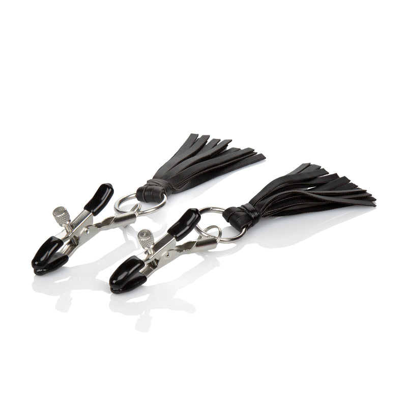 CalExotics Nipple Play Playful Tassels Nipple Clamps - Black