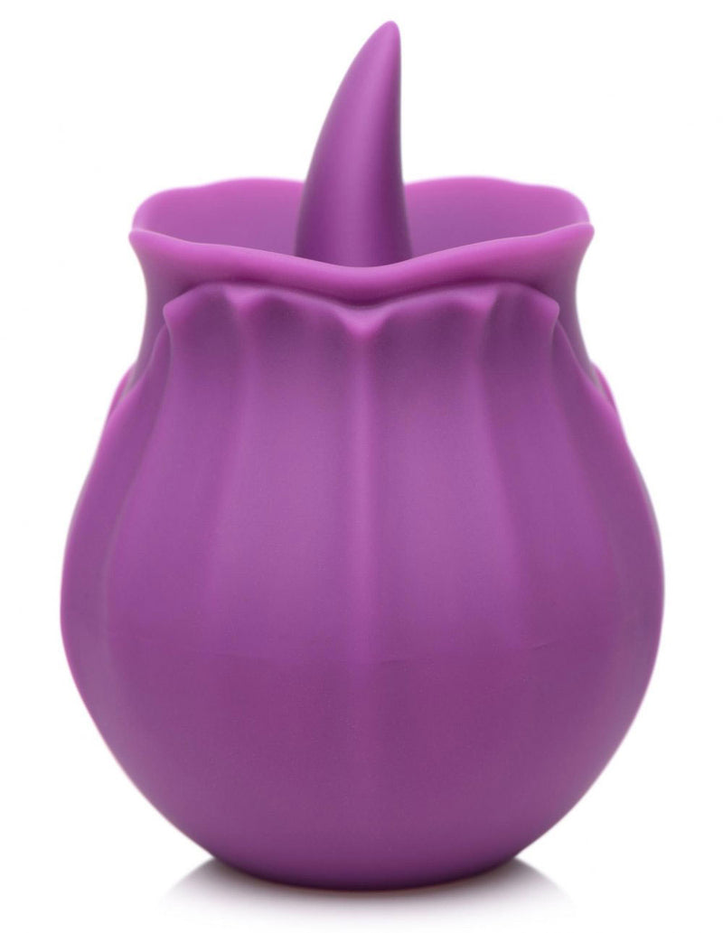 XR Brands Inmi - Bloomgasm Wild Violet Licking Silicone Stimulator - Violet